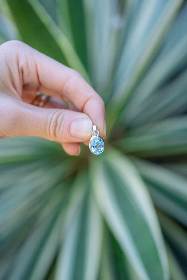 Blue Topaz Pendant